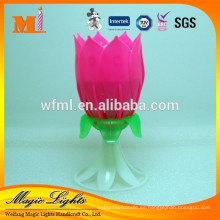 Fancy Rotating Flower Musical Birthday Cake Velas de fuegos artificiales